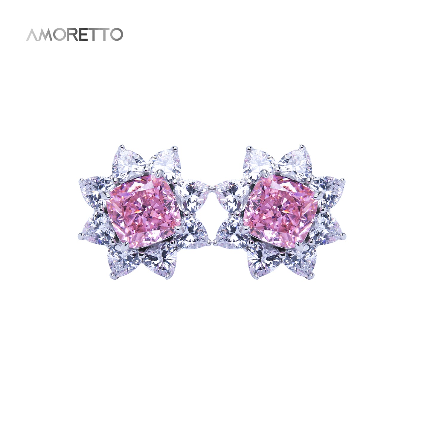 Aurora Light Vivid Pink Blossom Earstuds