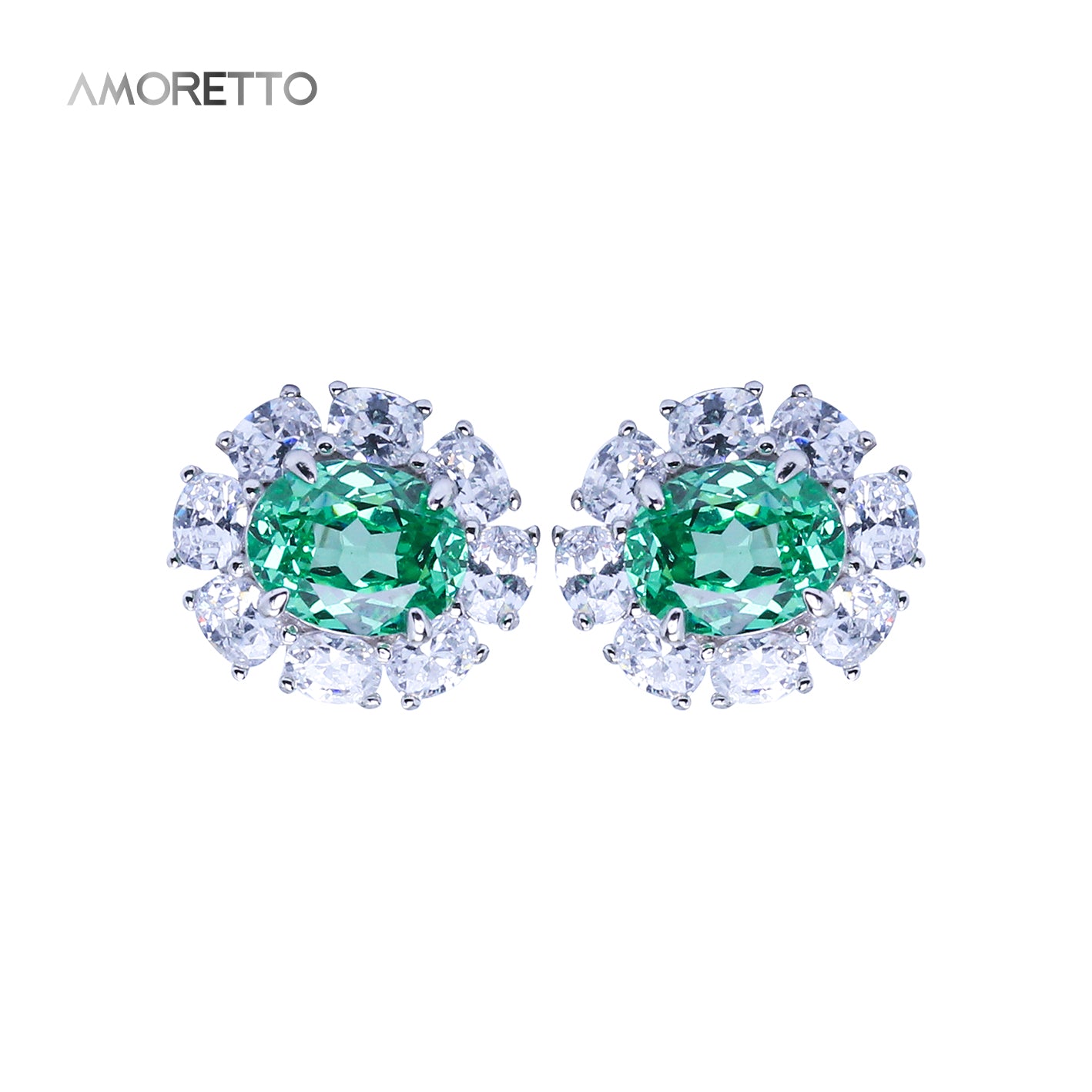 Athena Spark Tsavorite Stud Earrings
