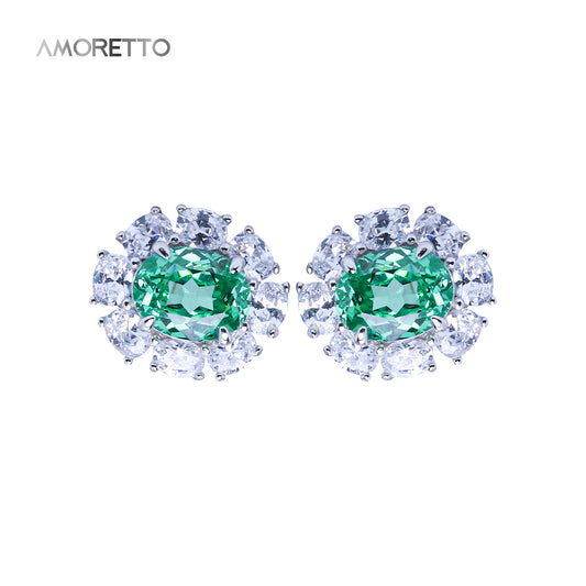 Athena Spark Tsavorite Stud Earrings