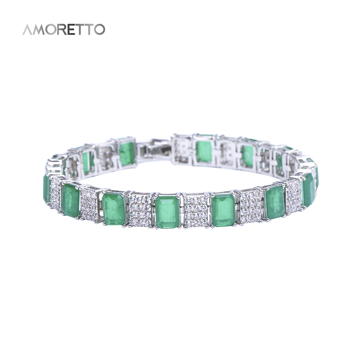 Lattice of Forest Light Pavé Bracelet