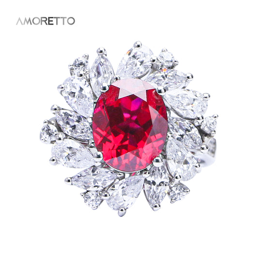 Hera's Flame Ruby Starburst Ring
