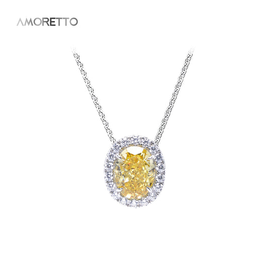 Tuscan Sun Oval Halo Pendant