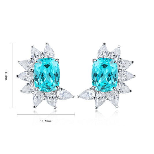 Palermo Paraiba Halo Earrings