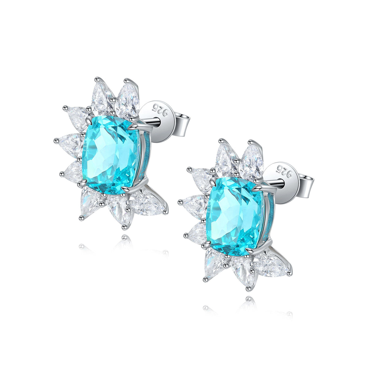 Palermo Paraiba Halo Earrings