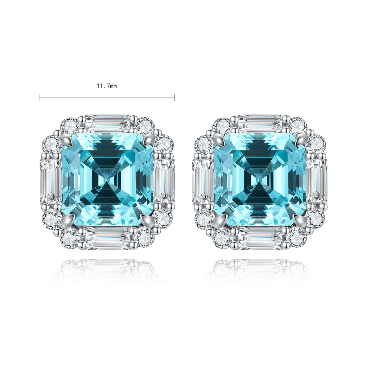 Bologna Paraiba Halo Earrings