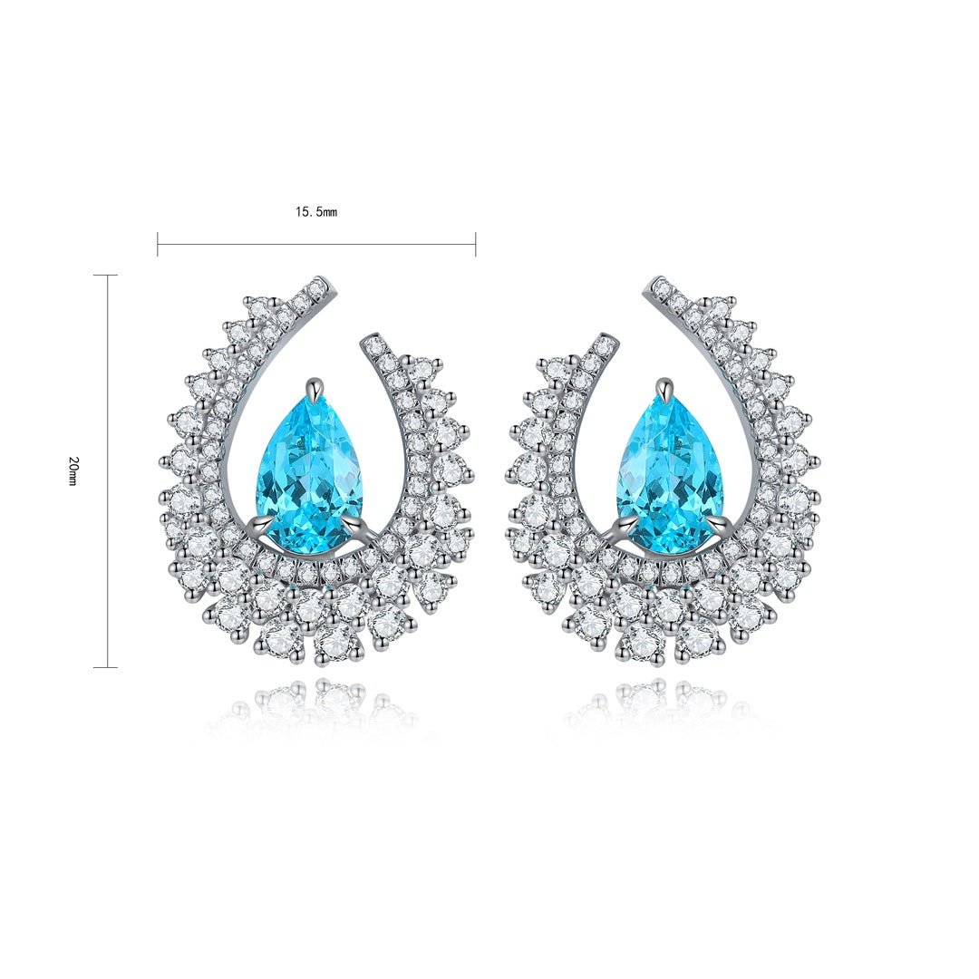 Portofino Paraiba Teardrop Earrings