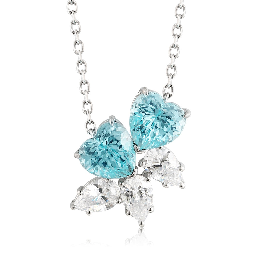 Verona Paraiba Heart Necklace