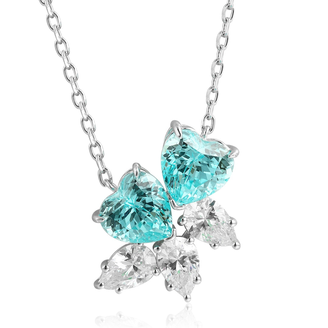 Verona Paraiba Heart Necklace