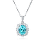 Capri Paraiba Halo Pendant