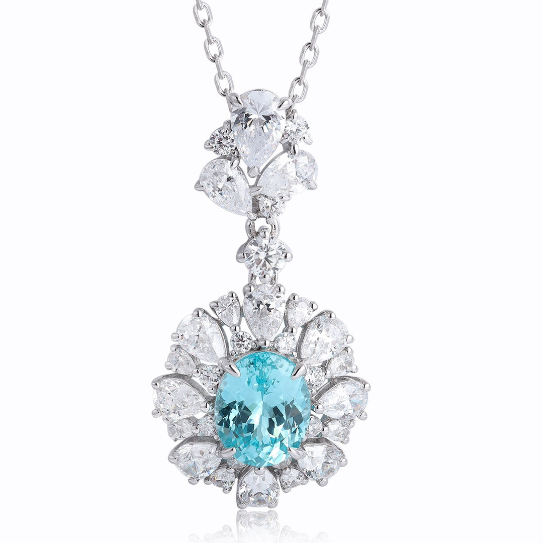 Palermo Paraiba Floral Pendant