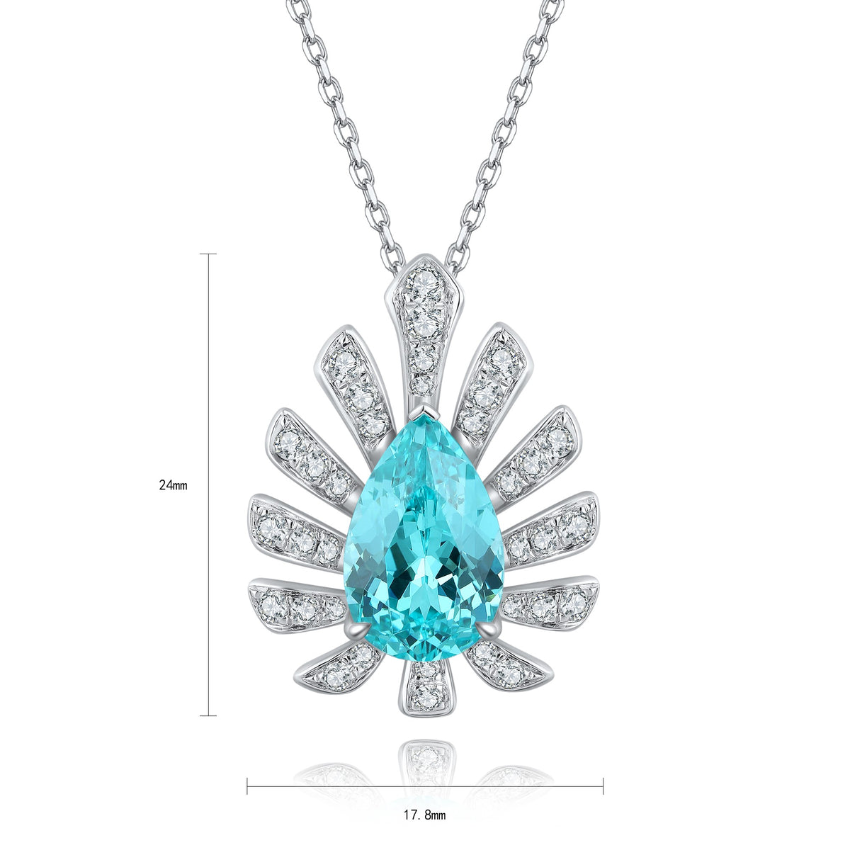 Taormina Paraiba Teardrop Pendant