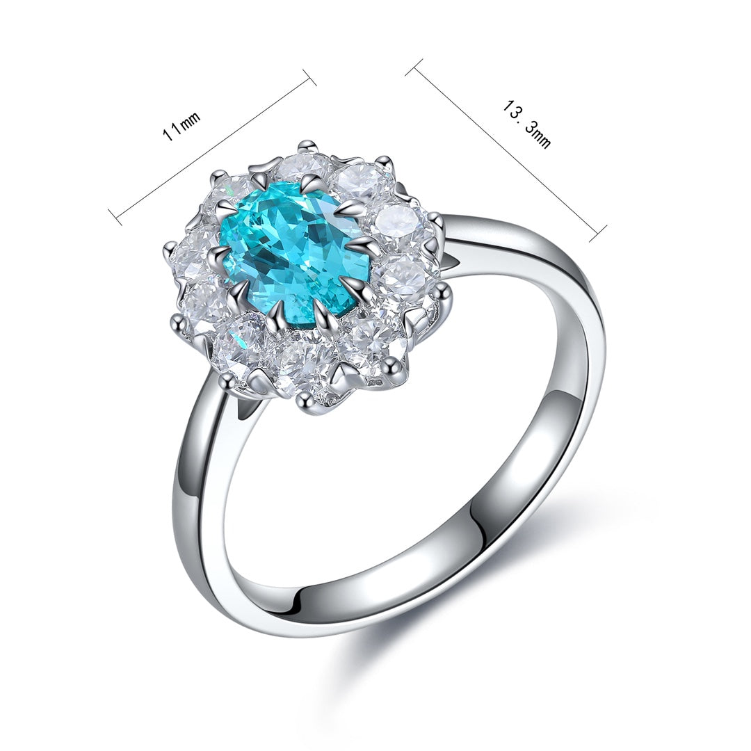 Lecce Paraiba Halo Ring