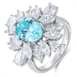 Positano Paraiba Floral Ring