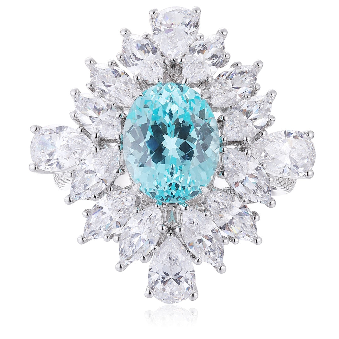 Positano Paraiba Floral Ring