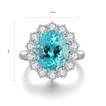 Palermo Paraiba Halo Ring