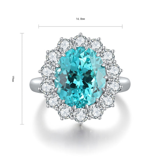 Palermo Paraiba Halo Ring