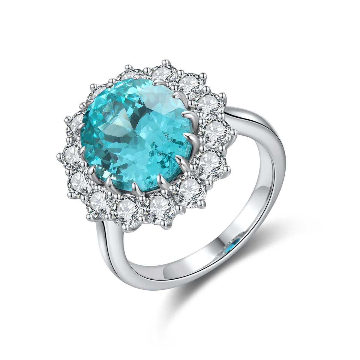 Palermo Paraiba Halo Ring
