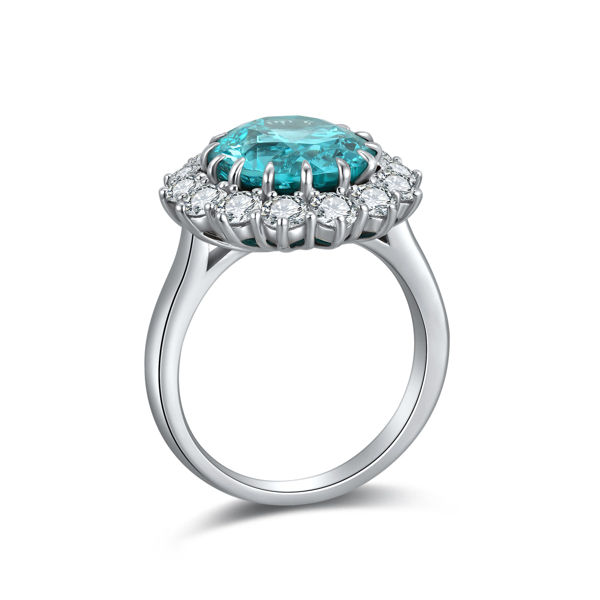 Palermo Paraiba Halo Ring