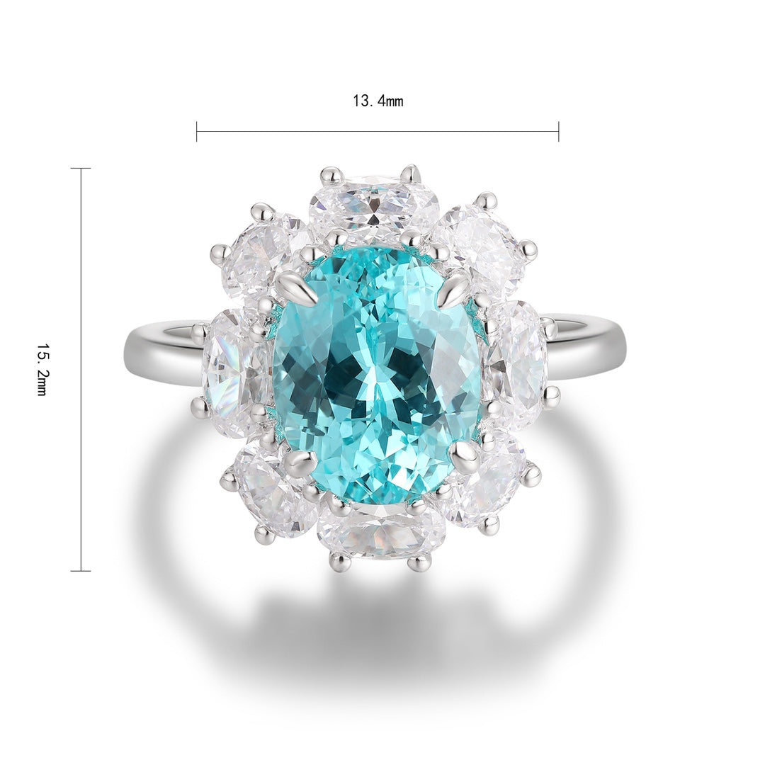 Capri Paraiba Halo Ring