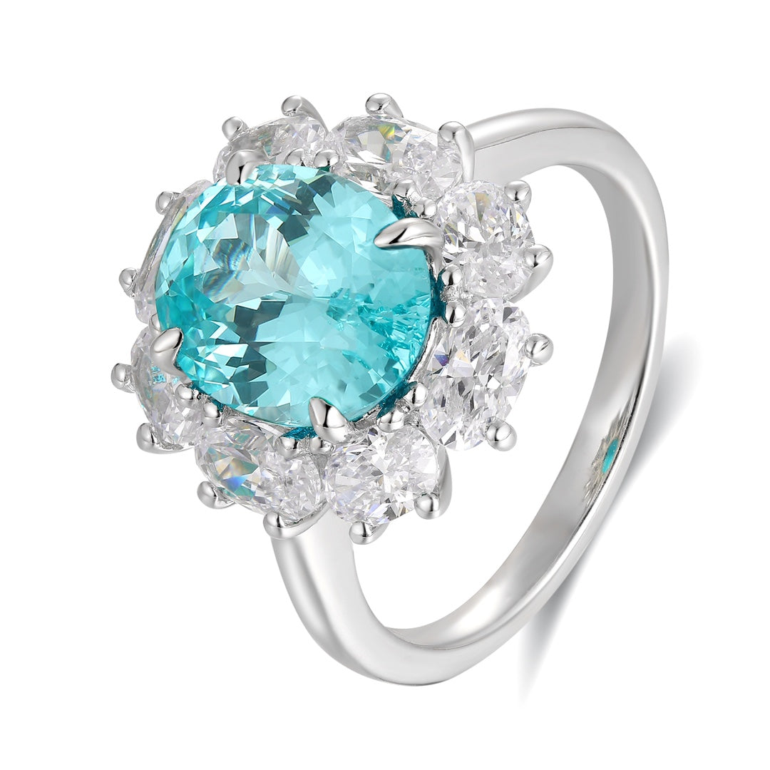 Capri Paraiba Halo Ring