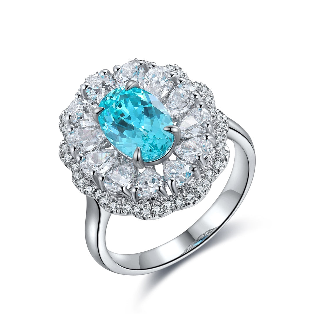 Amalfi Paraiba Halo Ring