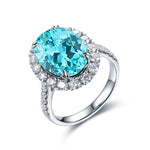 Como Paraiba Halo Ring