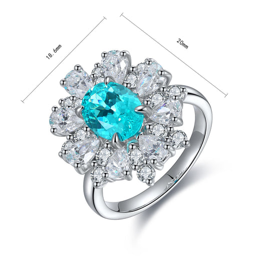 Firenze Paraiba Floral Ring