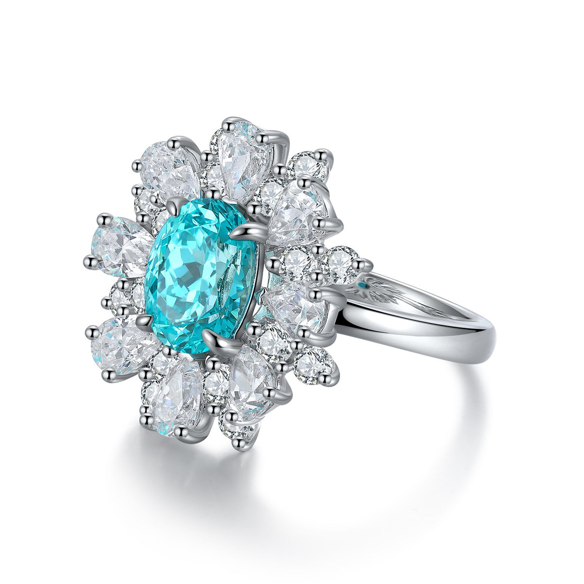 Firenze Paraiba Floral Ring