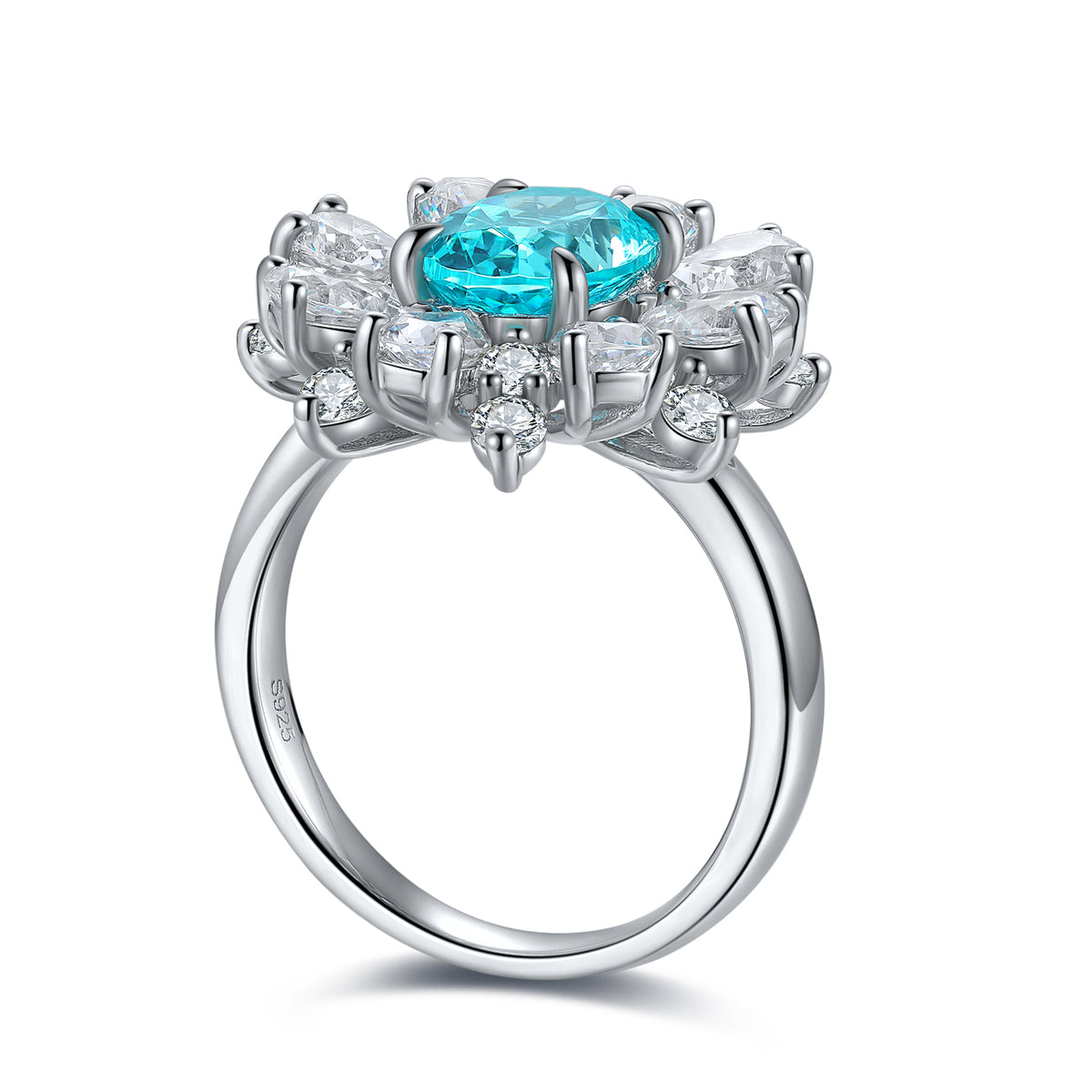 Firenze Paraiba Floral Ring