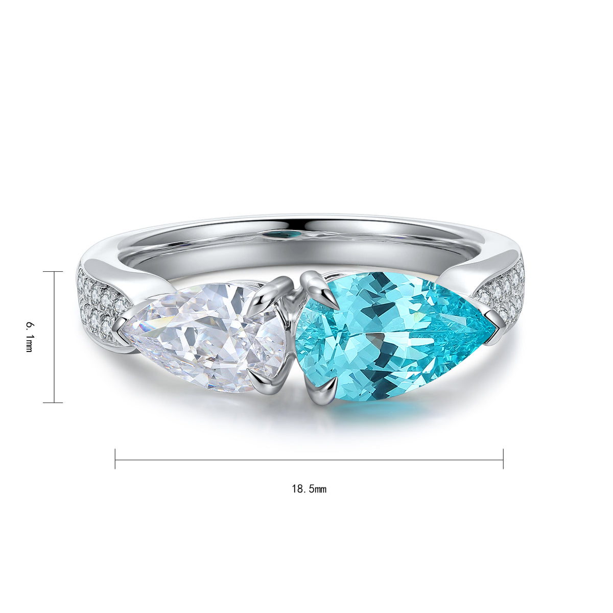 Portofino Paraiba Teardrop Ring