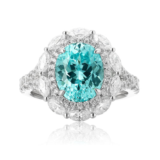 Bari Paraiba Halo Ring